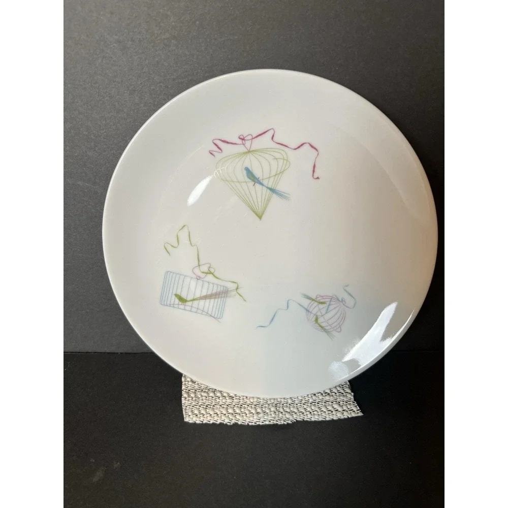 Vtg‎ MCM Rosenthal Continental China Raymond Loewy BIRD CAGE Salad Plate 7.5